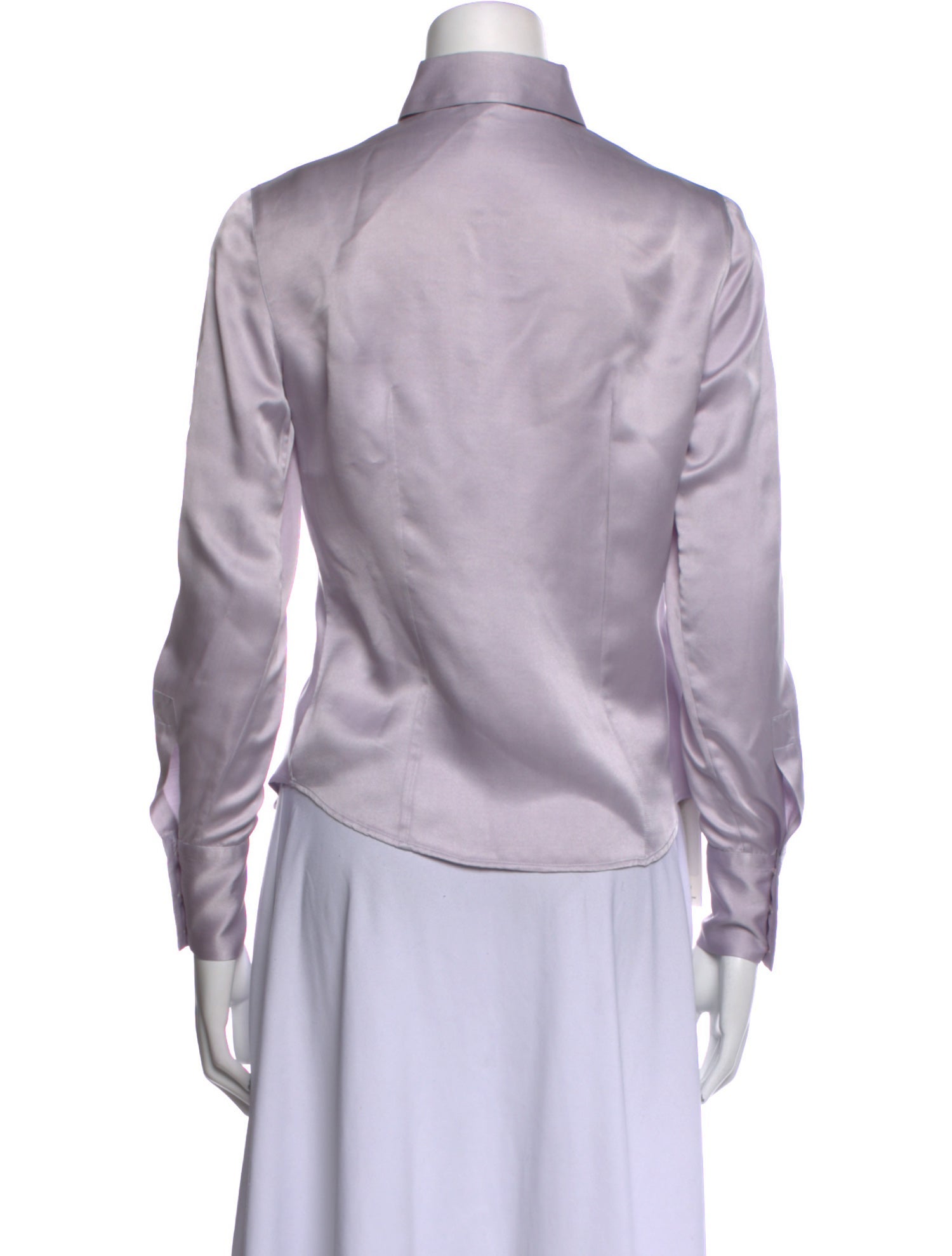 Giorgio Armani Long Sleeve Button-Up Top